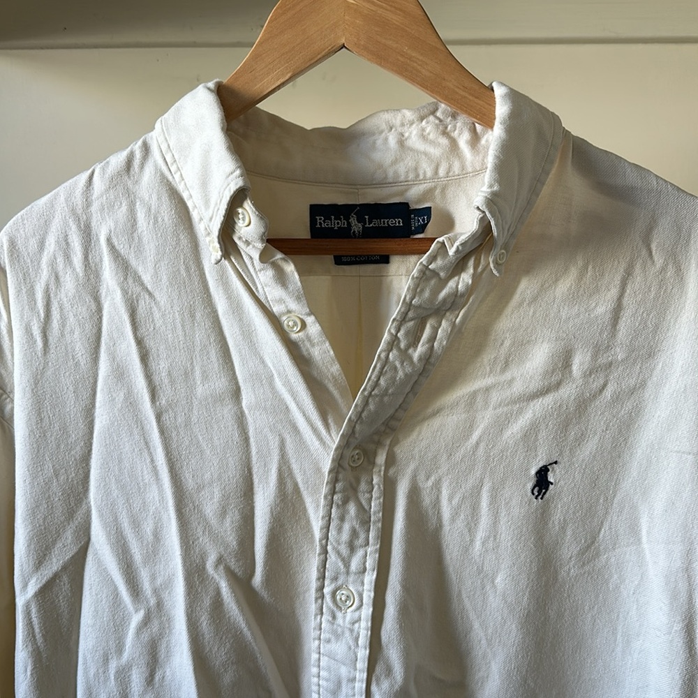 Vintage Ralph Lauren Blake 100% cotton Polo classic fit woven button down shirt - Picture 2 of 13